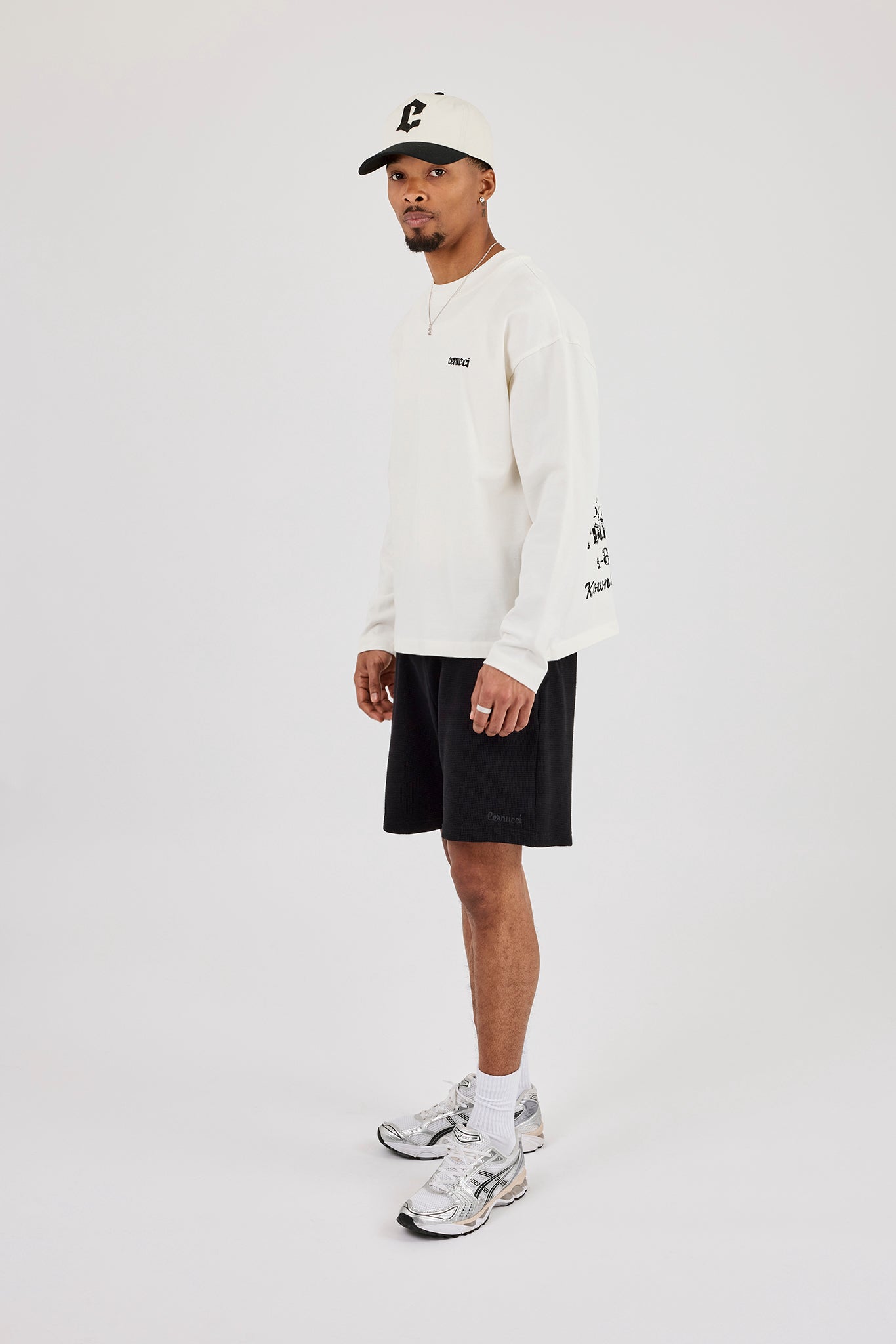 Waffle Relaxed Short - Black